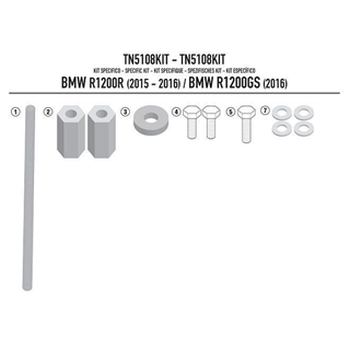 Kit tornillería defensas BMW R 1200 GS/R - Imagen 1